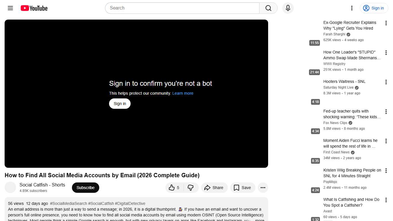 How to Find All Social Media Accounts by Email (2026 Complete Guide) - YouTube